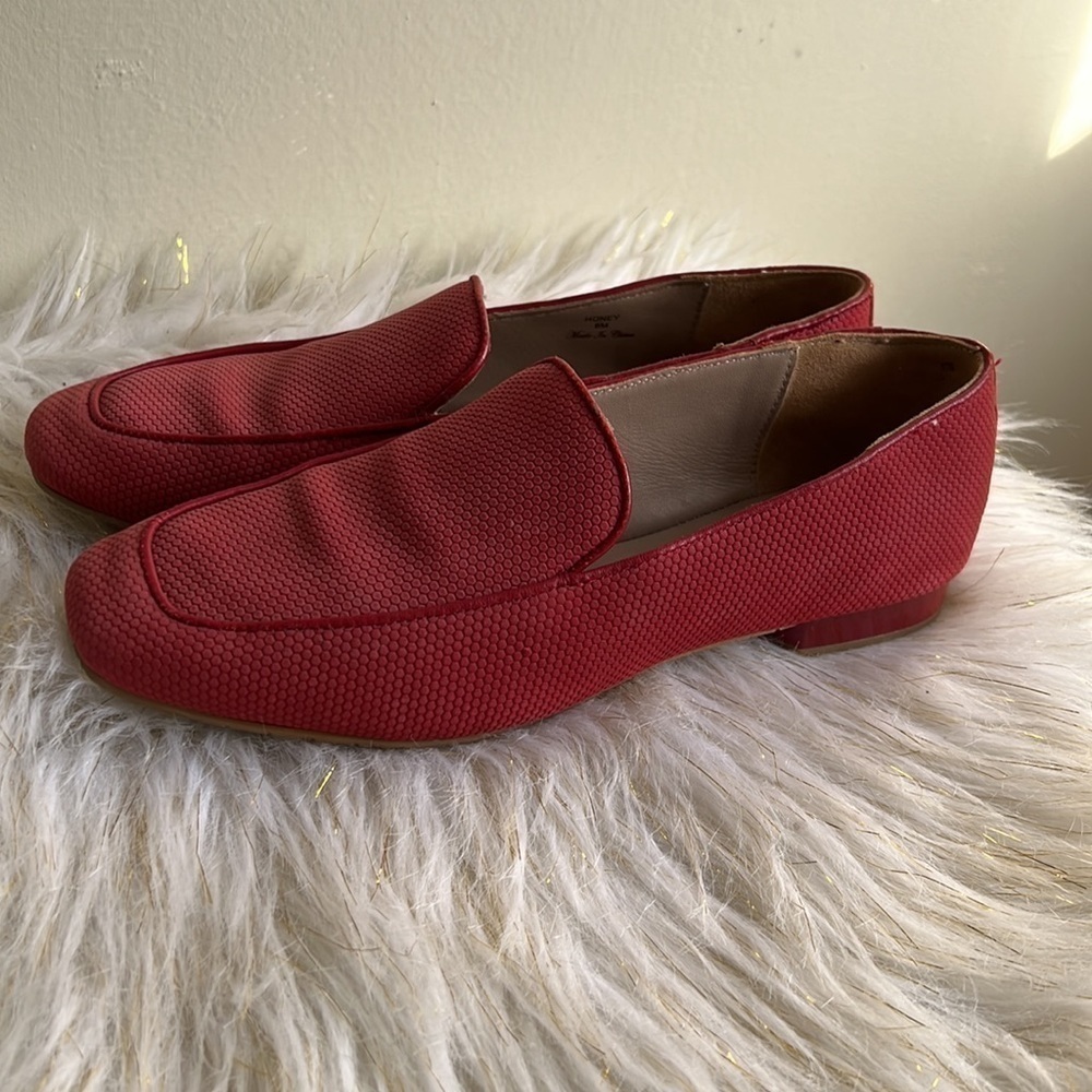 Donald J Pliner Honey red shoes loafers size 6M